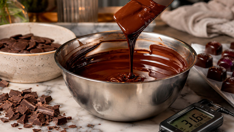 Brug et termometer til perfekt chokoladetemperering